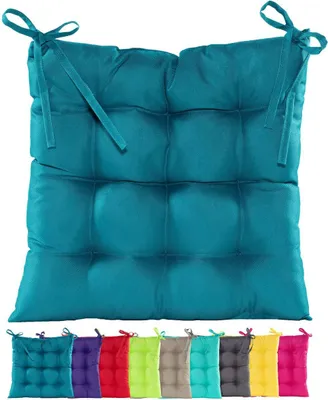 Produktbild von JACK Outdoor Stuhlkissen 38x38cm Lounge Kissen Auflage Wasserfest Sitzkissen Garten Lotus Effekt, Farbe:Petrol