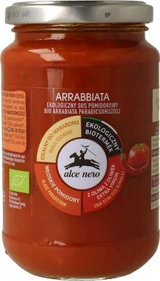 SOS POMIDOROWY Z CHILI ARRABBIATA BIO 350 g - ALCE NERO