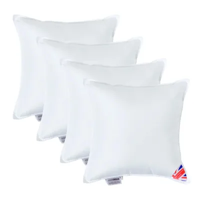 Immagine prodotto di HOMESCAPES set di 4 cuscini di imbottitura 40 x 40 cm - Imbottitura per cuscini in super microfibra