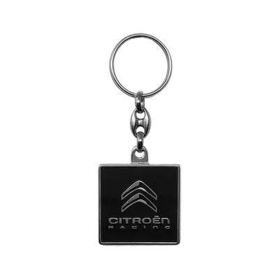 Image de Porte-clés officier Citroen Racing en métal, noir