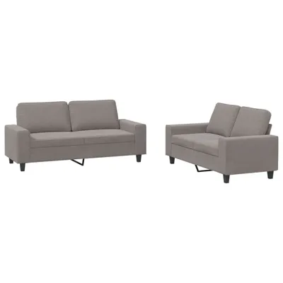 Produktbild von vidaXL 2-tlg. Sofagarnitur Taupe Stoff