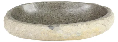 Produktbild von Naturstein Schale Steinschale Vogeltränke Flussstein Obstschale Aufbewahrung Napf Steinbehälter Waschschale Natur Stein S2