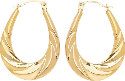 Image de Boucles d'Oreilles Créoles Femme Or 375/1000; TRS32445