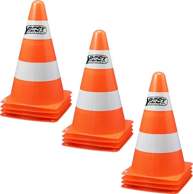 Produktbild von Best Sporting Pylonen orange-weiß, 23 cm hoch, im 4er Pack