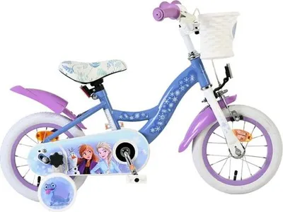 Produktbild von Disney Frozen 2 Kinderfahrrad - Mädchen - 12 Zoll - Blau/Lila