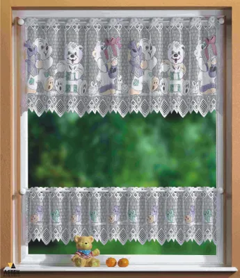 Produktbild von KIDS Scheibengardinen Set 2 Teilig, 30/50x160, 33533, 33520
