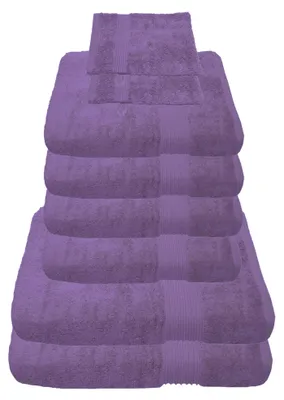 Produktbild von Julie Julsen Handtuch Set Lavendel,Set:8 tlg. 2 Bade- 4 Handtücher + gratis 2 Waschhand..
