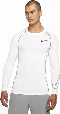 Image de T-shirt de compression NIKE Pro Dri-FIT Men's Tight F White White L