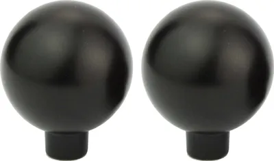 Produktbild von Natural Goods Berlin Möbelgriff BALL, Möbelknopf, Schrankgriff, Knauf für Schublade und Tür, Schwarz, 2 Stück