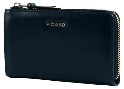 Image de PICARD Cuir porte-monnaie Peakline 1 Long Wallet Deep Ocean bleu marine