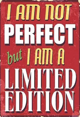 Produktbild von vianmo Holzschild 30x20 cm i am not perfect limited edition