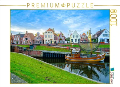 Produktbild von CALVENDO Puzzle Hafen Greetsiel | 1000 Teile Lege-Größe 64x48cm Foto-Puzzle für glückliche Stunden