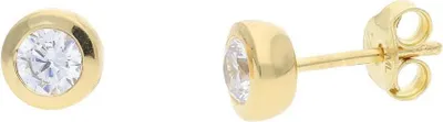 Produktbild von JuwelmaLux Ohrstecker 925 Silber Gold plattiert mit Zirkonia JL39-06-0785
