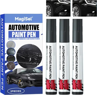 Produktbild von Autolackstift 3 Stück, schwarz, für Auto, wasserdicht, rostfrei, schnelle Reparatur