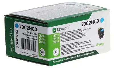 Produktbild von Lexmark 702HC - Hohe Ergiebigkeit - Cyan - original