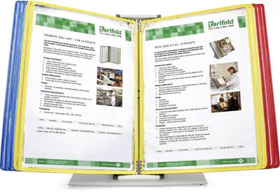 Zdjęcie produktu dla Stojak na tablice informacyjne (10 tablic) – asortyment z Rumunii