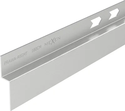 Obrázek produktu pro Mexen Line-B nástěnná spádová lišta 180 cm pravá, inox - 181002180R