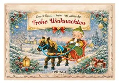 Zdjęcie produktu dla TRÖTSCH - Kartka świąteczna "Sandmännchen" – nostalgia