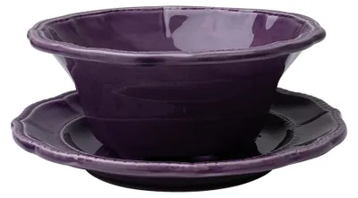 Produktbild von Kitchen Trend Zweiteilige Obstschale Lila 23 cm