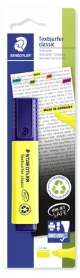 Produktbild von STAEDTLER Textsurfer classic 364 Textmarker Blisterkarte, gelb