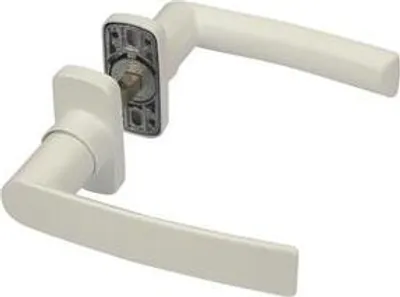 Produktbild von Doppelter Türdrücker Hera FAPIM - Profil 40 bis 55 mm - Quadrat von 8 - weiß - 2041I_32-