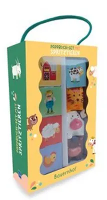 Zdjęcie produktu dla Pappbuch-Set mit Spritztieren - Bauernhof