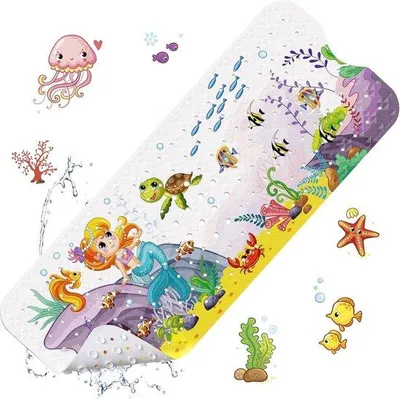 Obrázok produktu pre Protisklzová podložka, 100 x 40 cm, PVC, bez BPA, umývateľná, pre deti a bábätká