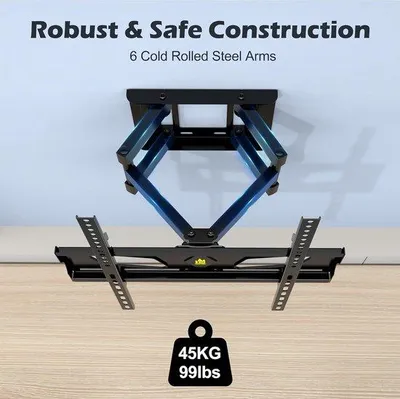 Image de Support mural pivotant pour téléviseurs de 26 à 65 pouces, jusqu'à 45 kg, réglable