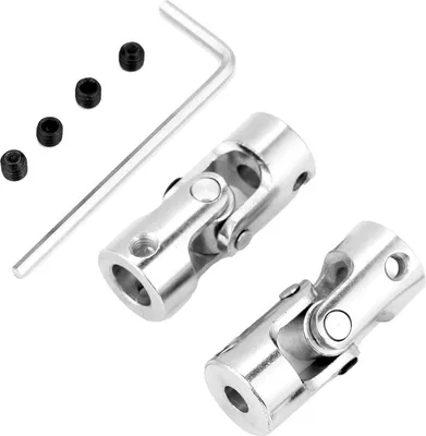 Obrázok produktu pre 2ks spojka hriadeľa motora konektor DIY dĺžka riadenia 35 mm OD 14 mm univerzálny kĺb (6 * 8 mm)