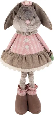 Produktbild von TrendLine Dekofigur Hase 110 cm braun/pink
