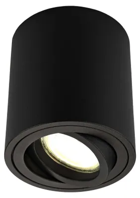 Produktbild von Ledvion LED Aufbauspot Schwarz Rund 3W Neutralweiss dimmbar