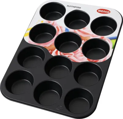 Produktbild von Wenco 12er Muffinform antihaft Backblech Spülmaschinengeeignet