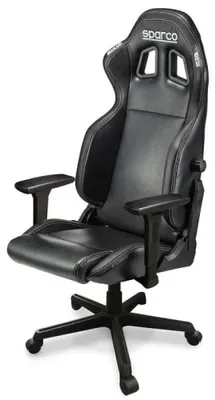Image de Sparco Icon, Assise rembourrée, Dossier rembourré, Noir, Noir, Similicuir, Similicuir