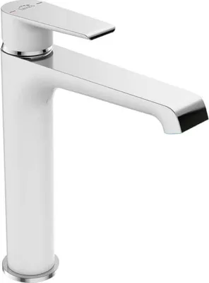 Obrázek produktu pro Designová umyvadlová baterie na desku stojánková bílá