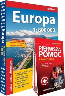 Produktbild von Europa atlas samochodowy 1:800 000+pierwsza pomoc