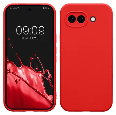 Produktbild von kwmobile Handyhülle für Google Pixel 10a Hülle - weiches Handy Silikon Case - Schutzhülle Cover - Klassisch Rot