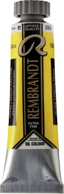 Obrázek produktu pro Rembrandt olejová barva v tubě 15 ml permanentní citronově žlutá 254