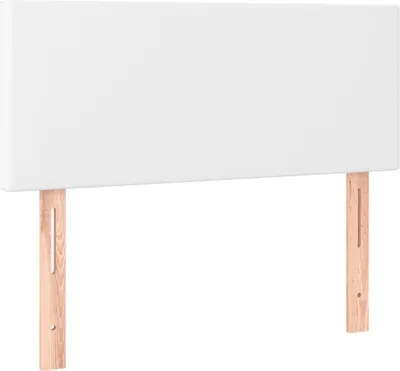 Produktbild von Kopfteil Weiß 80x5x78/88 cm Kunstleder