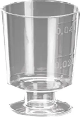 Produktbild von 1400 Trinkglas 40 ml Polystyrol mit Fuß - Einweg