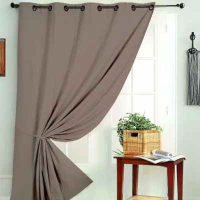 Verdunkelungsvorhang, taupe, 140 x 260 cm, 1 Paneel, Polyester
