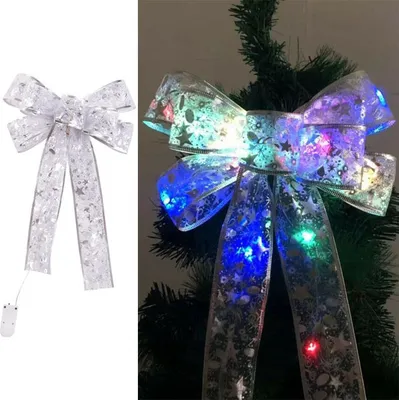 Produktbild von Melario Weihnachtsschleifen Christbaumschmuck Weihnachtsbaumschmuck Schleifen Nachbildungation Bunt