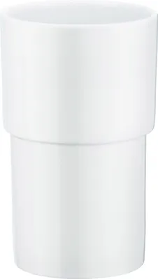 Produktbild von Smedbo WC-Bürstenbehälter Porzellan XTRA ICE OUTLINE HOME und HOUSE Ersatzbehälter Weiß 0,76 kg