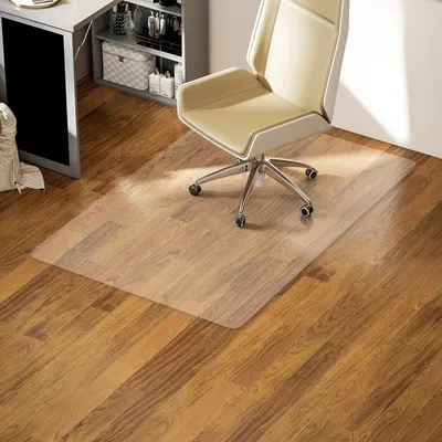 Obrázek produktu pro Podložka na ochranu podlahy – podložka pod kancelářskou židli – PVC – rozměry 150 x 220 cm – pro kancelář a domácí kancelář – průhledná