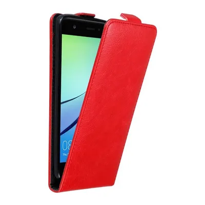 Obrázek produktu pro Cadorabo pouzdro pro Huawei NOVA Protective Cover in Red Flip Case Obal na mobilní telefon