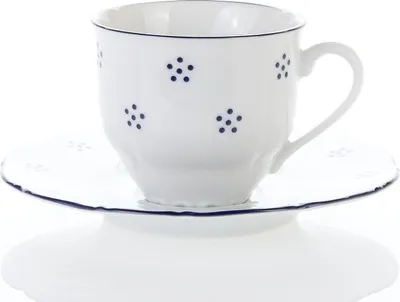 Produktbild von Espressotasse mit Untertasse, Verona, 80 ml, blaue Valbella, G. Benedikt
