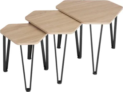 Produktbild von tectake® Beistelltisch-Set Torquay