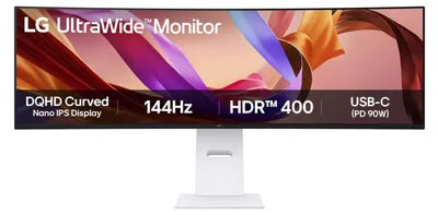 Image de Moniteur LG 49U950A-W 124,5 cm (49") 5120 x 1440 pixels Dual QHD LED Noir, Blanc
