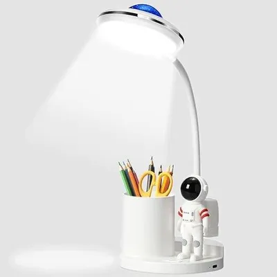 Zdjęcie produktu dla Lampka biurkowa LED astronauta dla dzieci ściemniana projekcja prezent