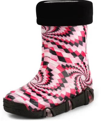 Produktbild von Ladeheid Kinder Mädchen Jungen Gummistiefel Gefüttert Swk2021 (Muster-54, 21/22)