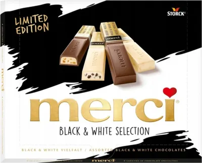 Produktbild von merci Black und White Selection Schokoladen Spezialitten 240g